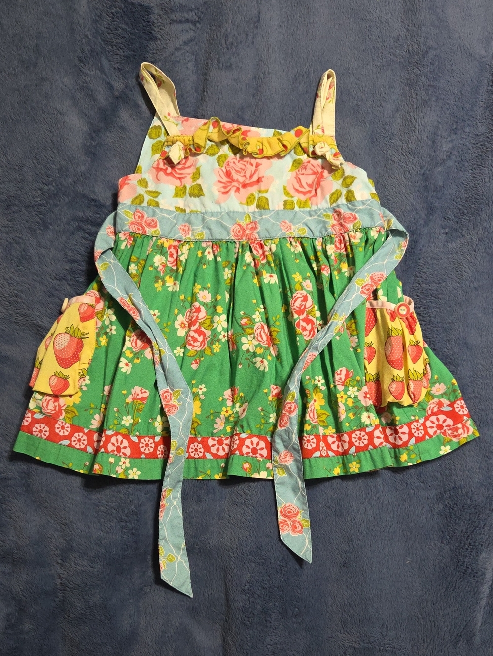 Matilda Jane Green and Yellow Floral Girls' Summer Top